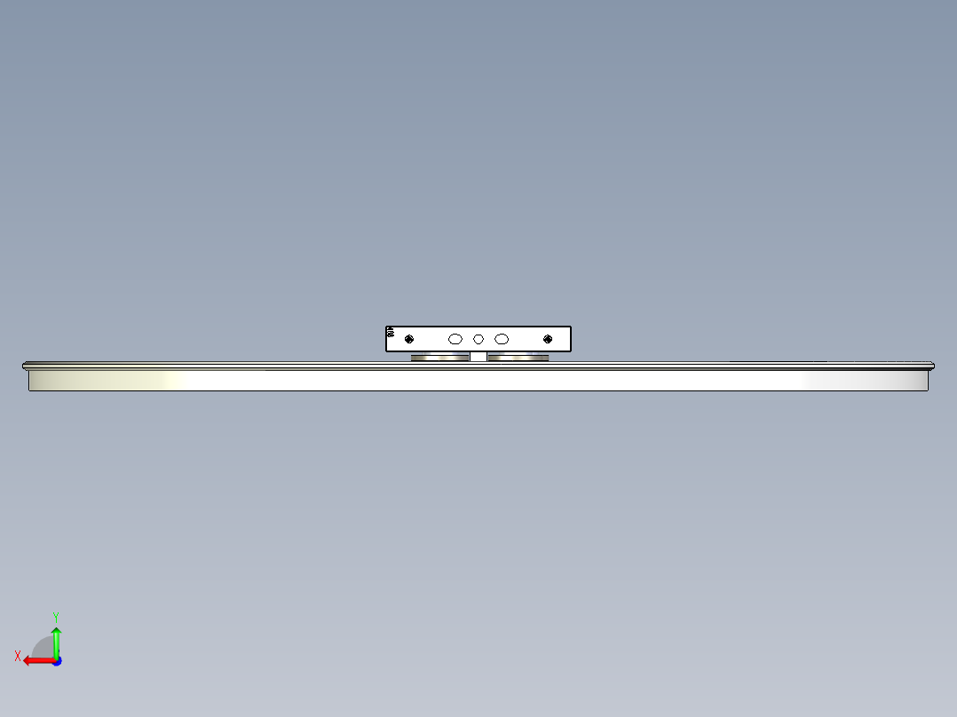圆弧导轨468直径环形导轨弧形轨道后视图