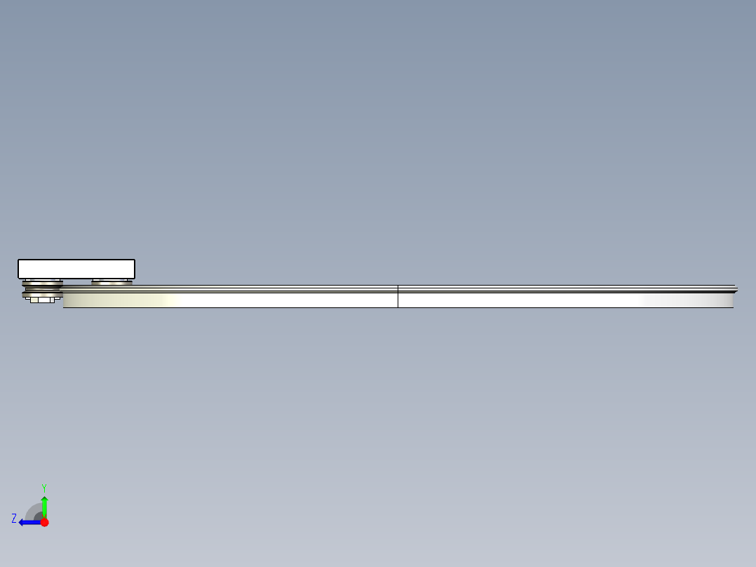 圆弧导轨468直径环形导轨弧形轨道右视图