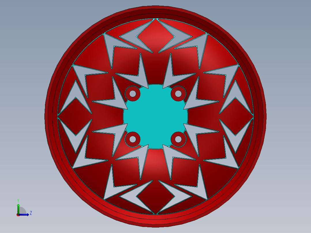 A0002510-汽车轮毂左视图