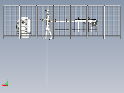 机床加工检测流水线后视缩略图