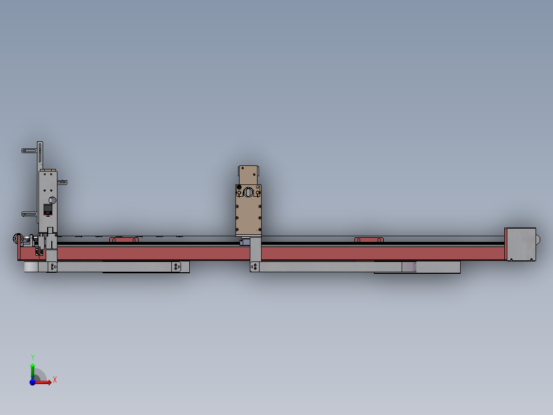 P600 小型仓储货架货箱码垛机前视图
