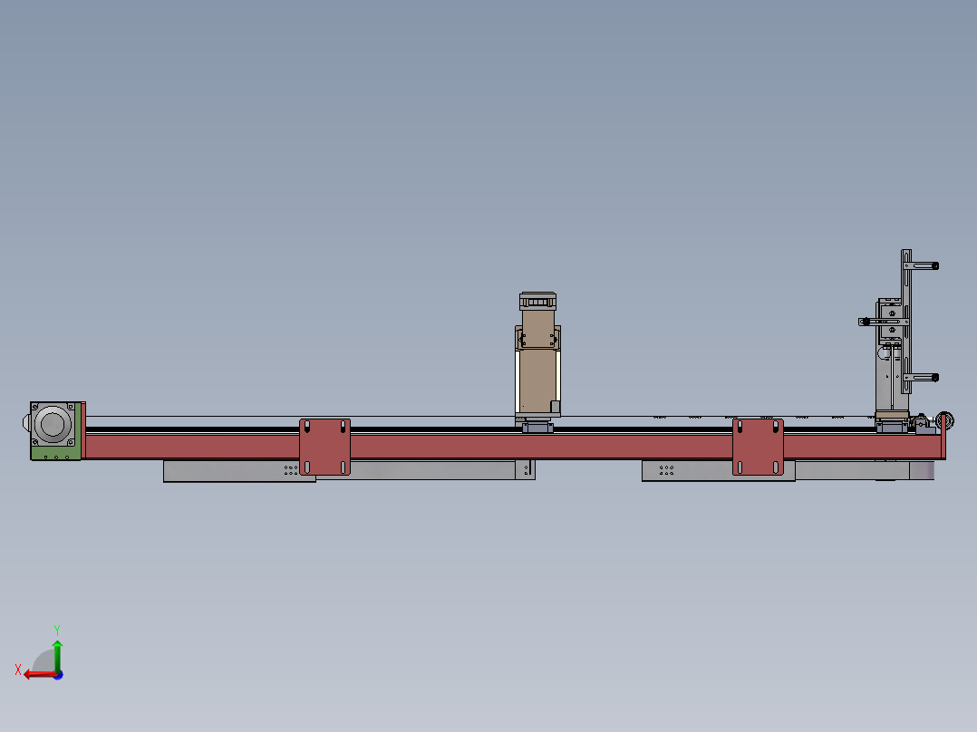 P600 小型仓储货架货箱码垛机后视图