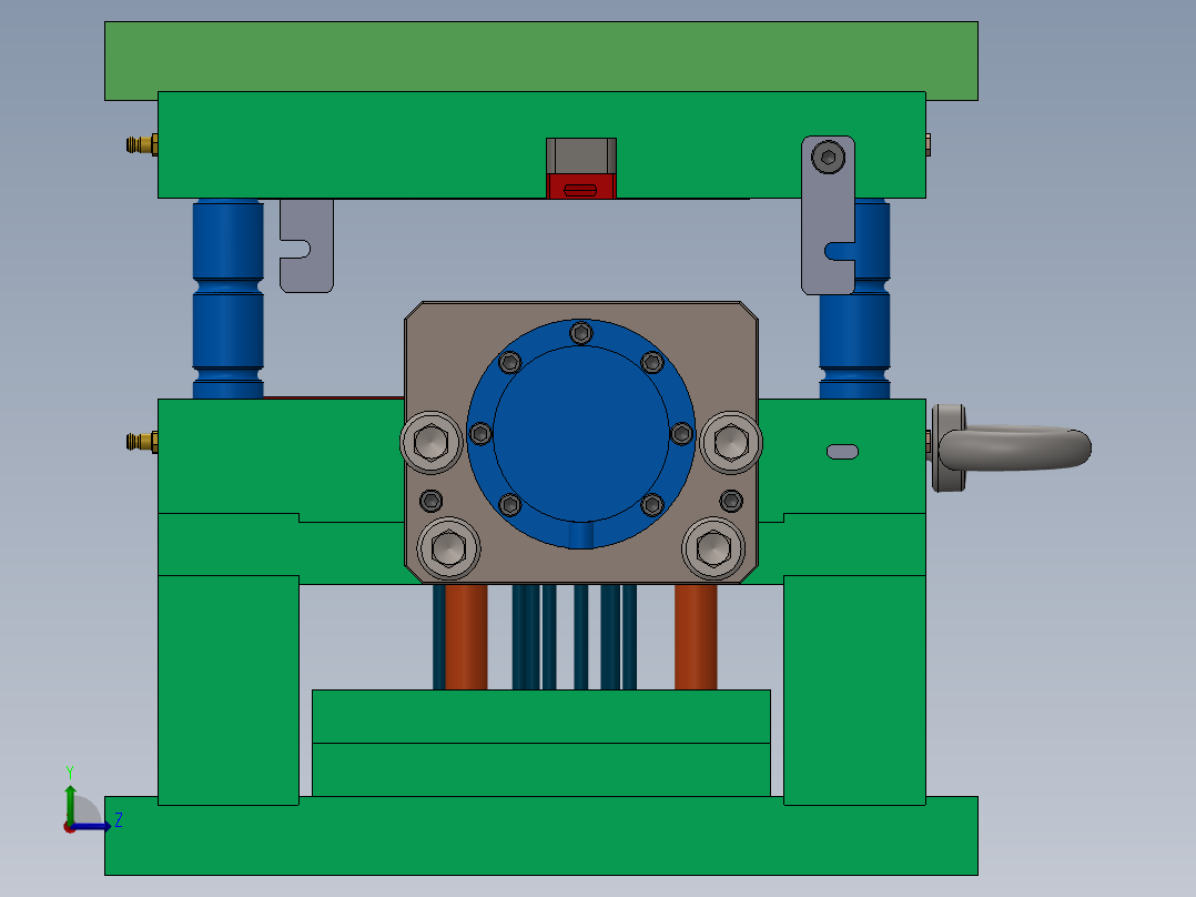 注塑模具、模具(151)左视图