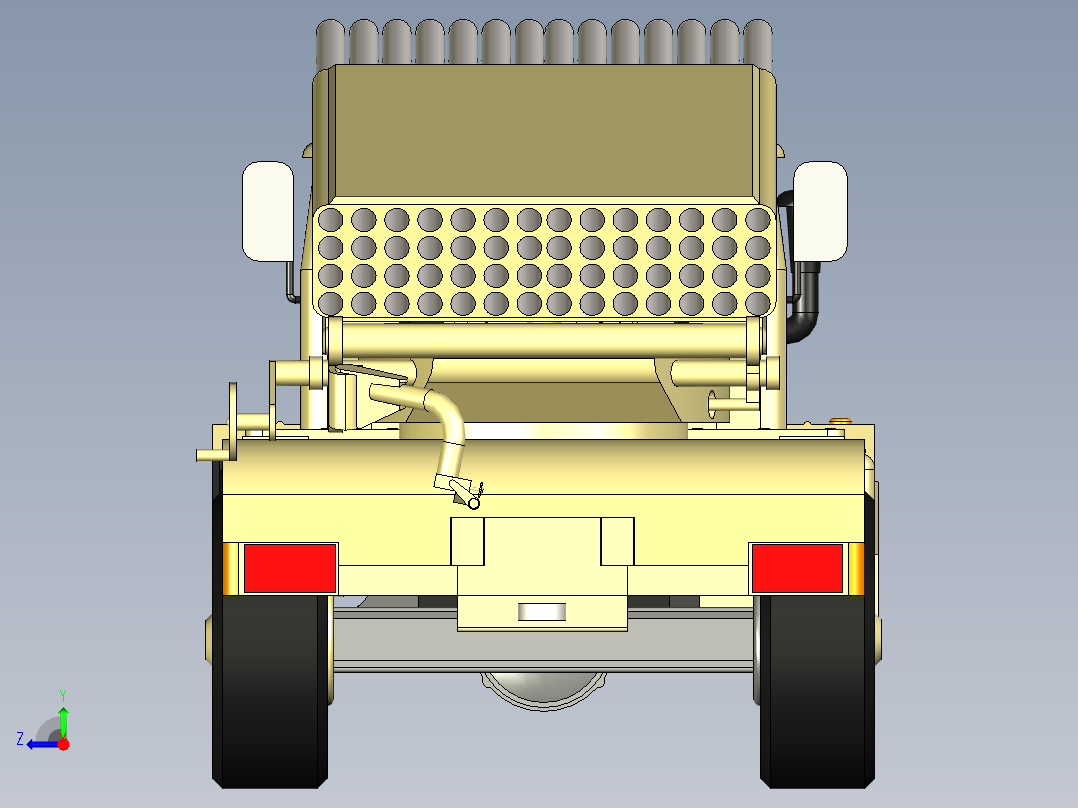 B3003671-BM 21 GRAD ( 火箭发射车 )右视图