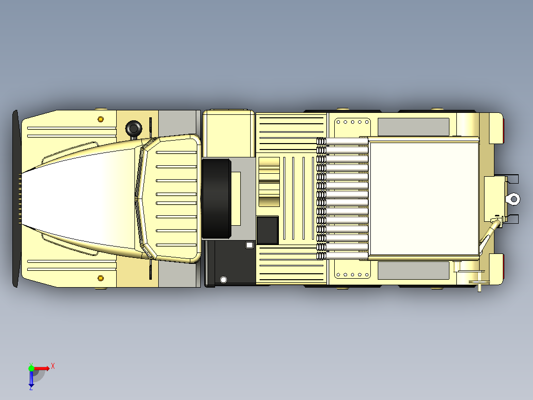 B3003671-BM 21 GRAD ( 火箭发射车 )俯视图