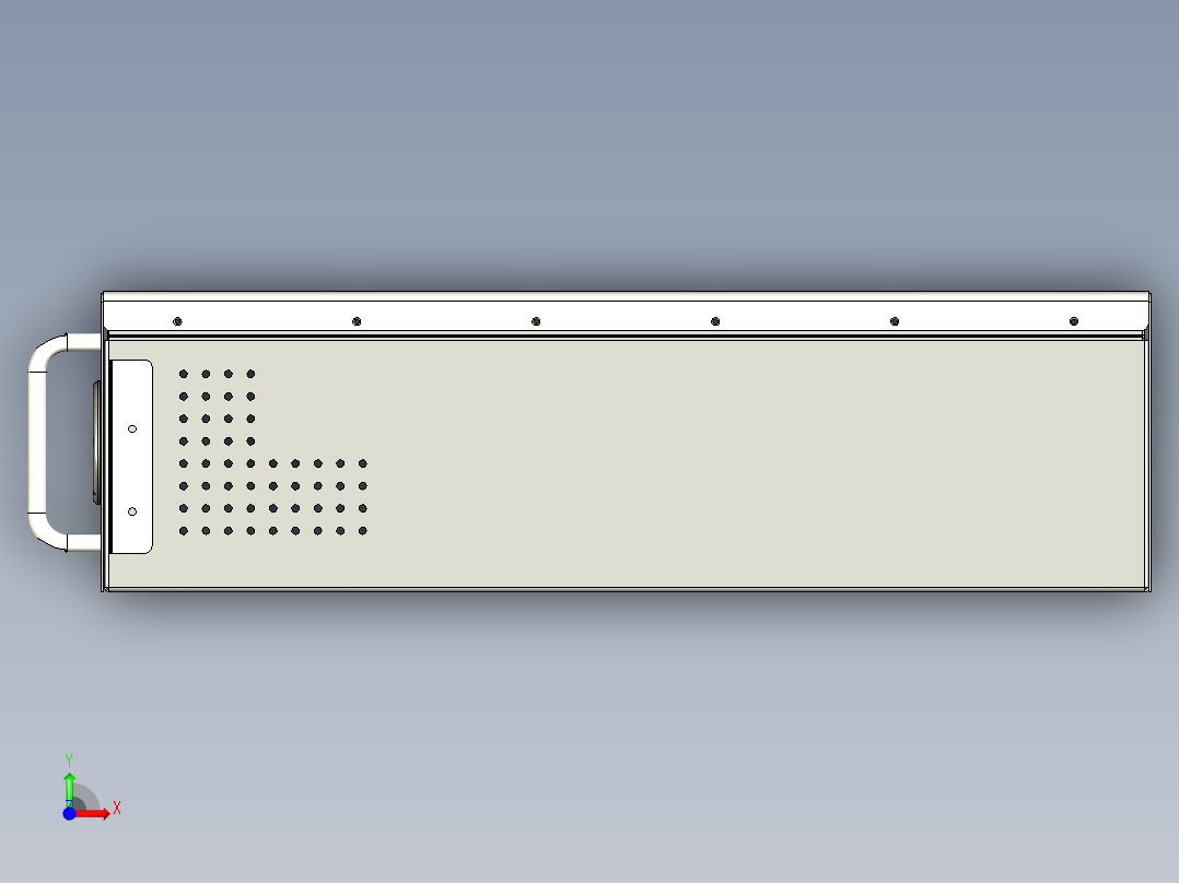 机械行业标准U插箱前视图