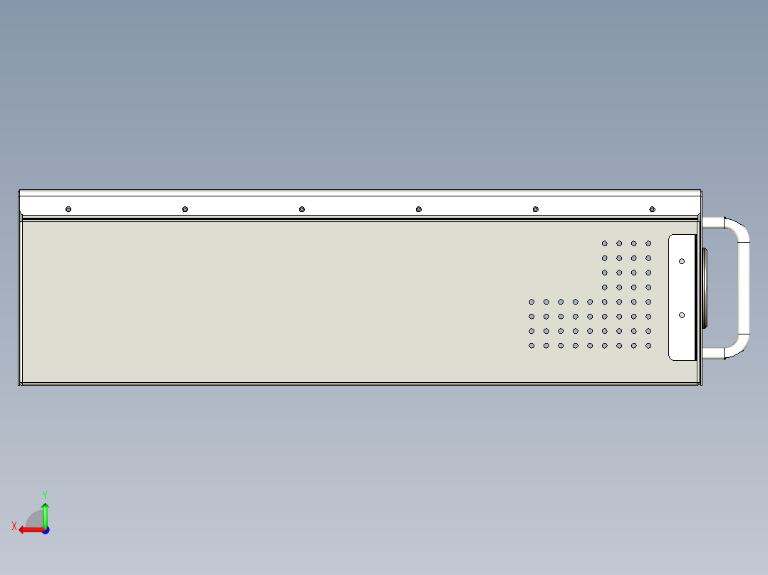 机械行业标准U插箱后视图