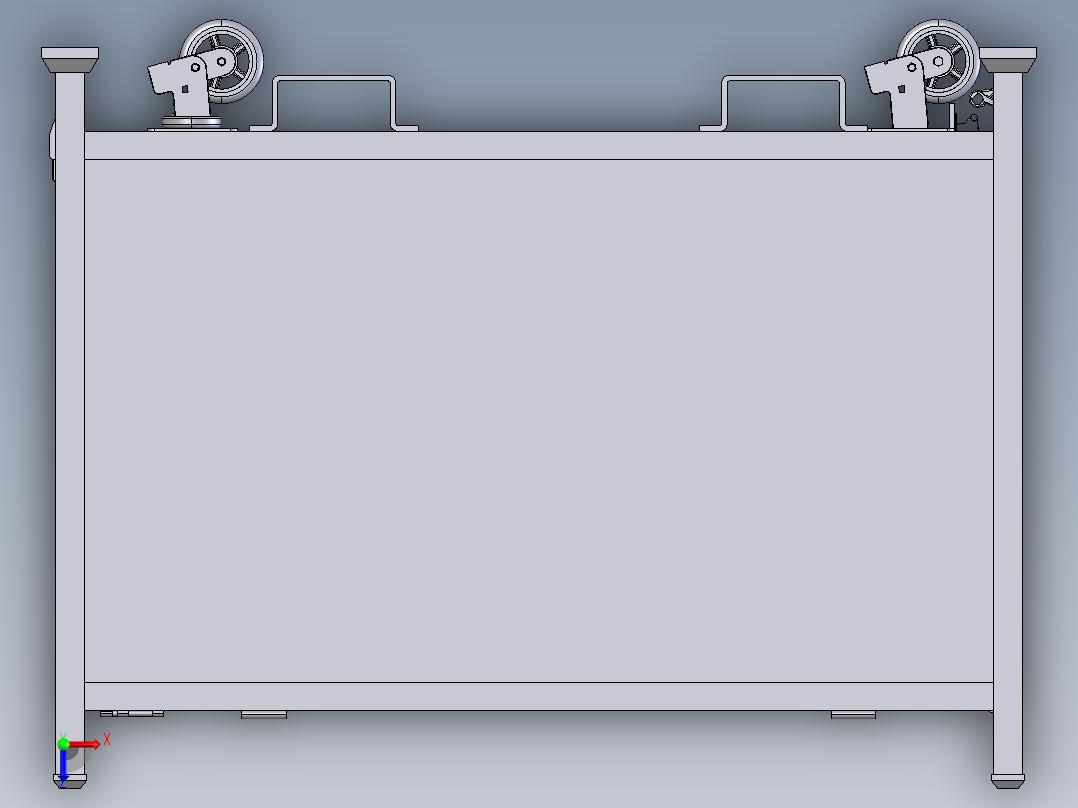 货架、B8L工位器具俯视图
