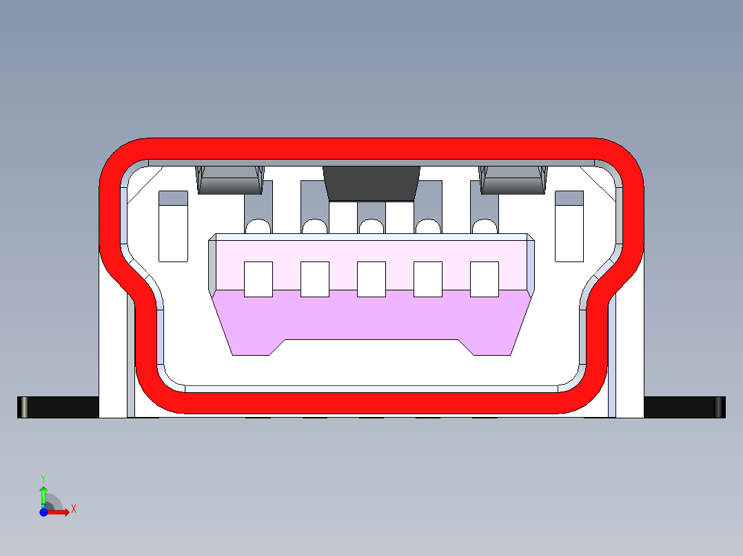 接插件(103)前视图
