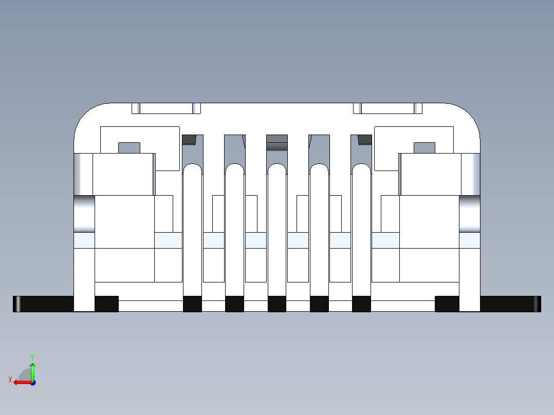 接插件(103)后视图