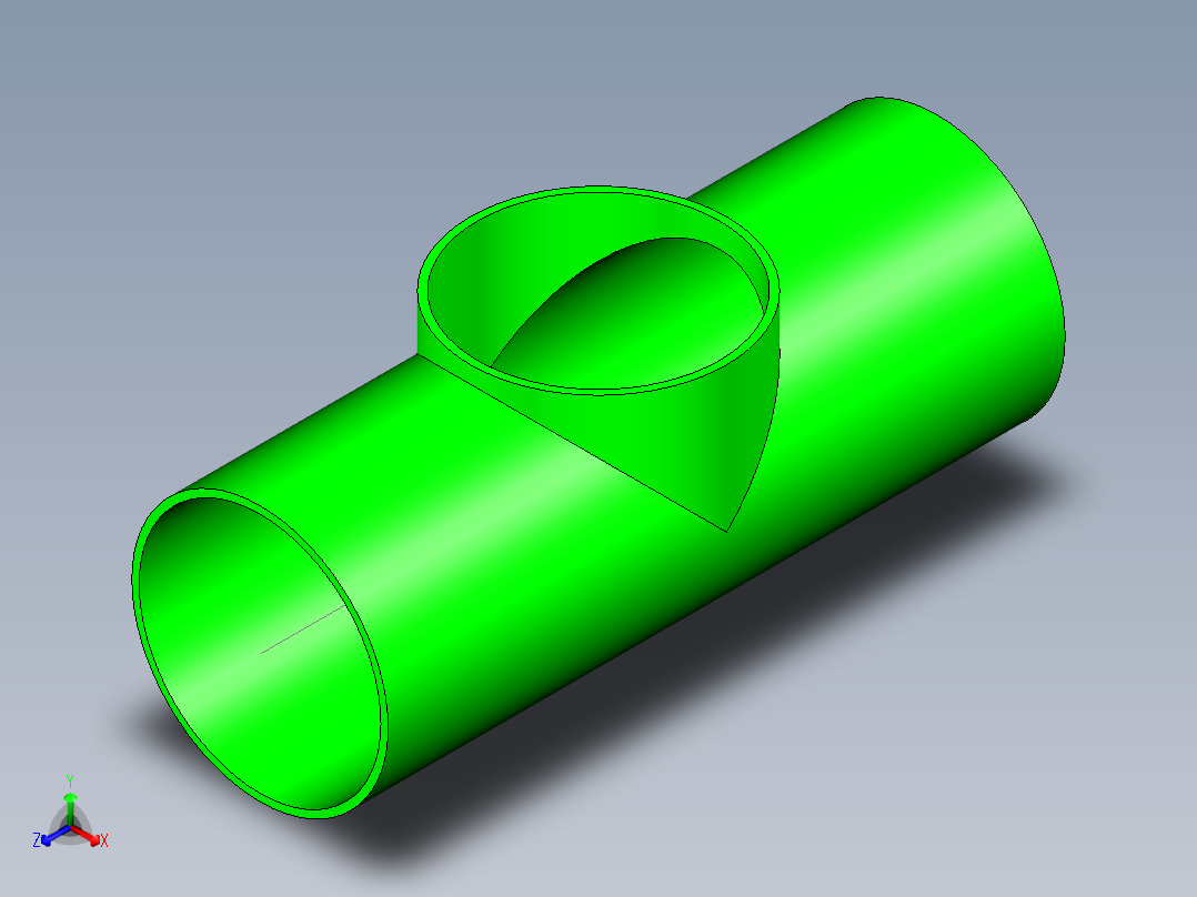 B3004562-三通短卫生管接头 DIN 11850 (系列 2)主视图