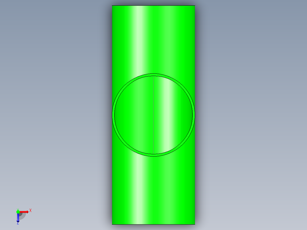 B3004562-三通短卫生管接头 DIN 11850 (系列 2)俯视图