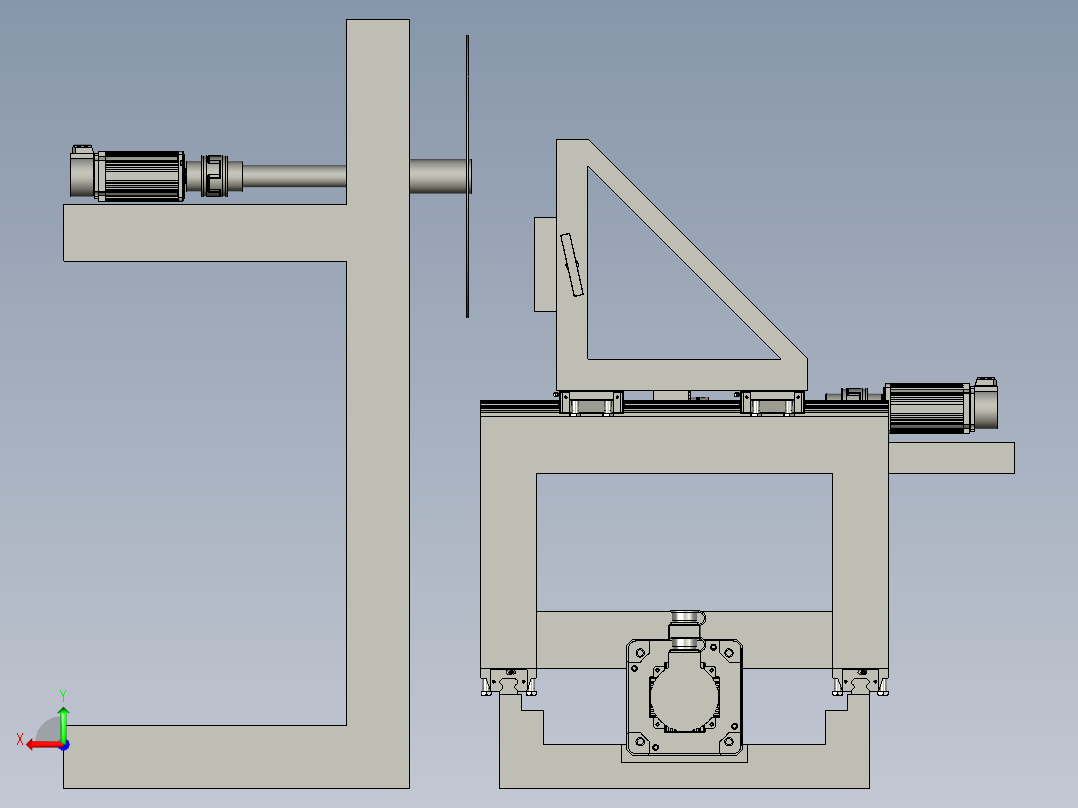 家具生产用木质裁切机后视图