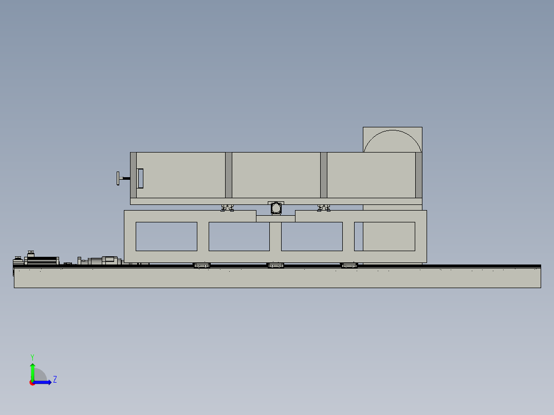 家具生产用木质裁切机左视图