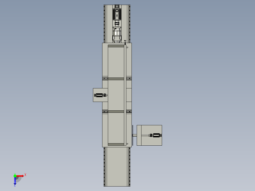 家具生产用木质裁切机俯视图
