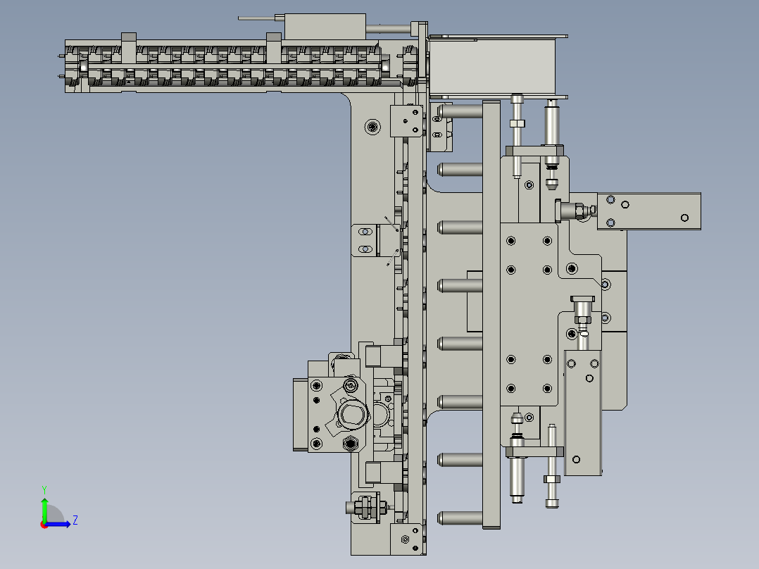 XMGZDTD-F1-000矫正支撑平台左视图