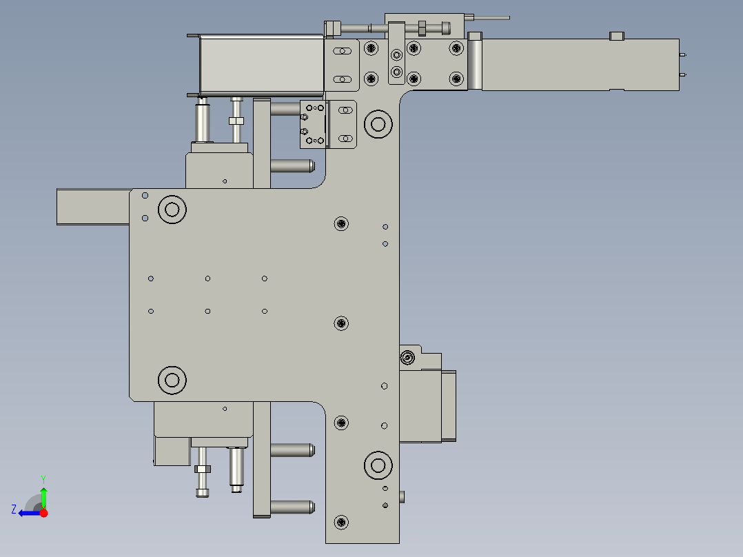 XMGZDTD-F1-000矫正支撑平台右视图