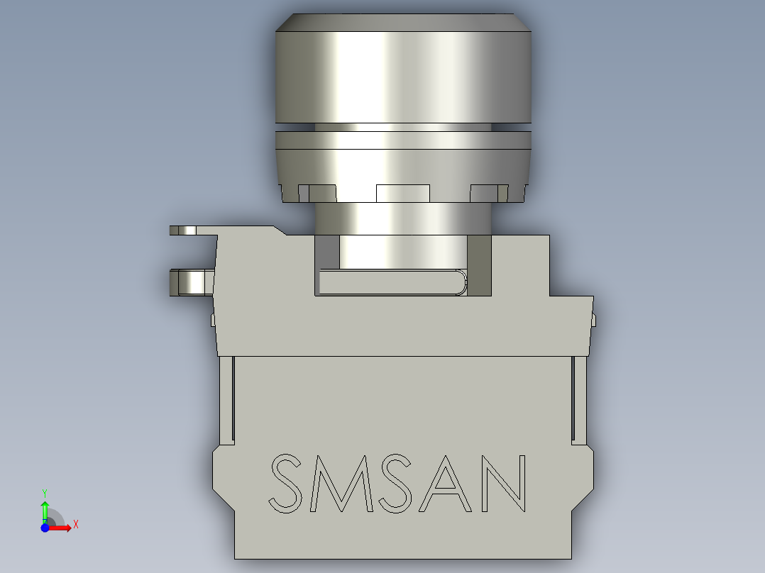 按钮QG115-A2-10K前视图