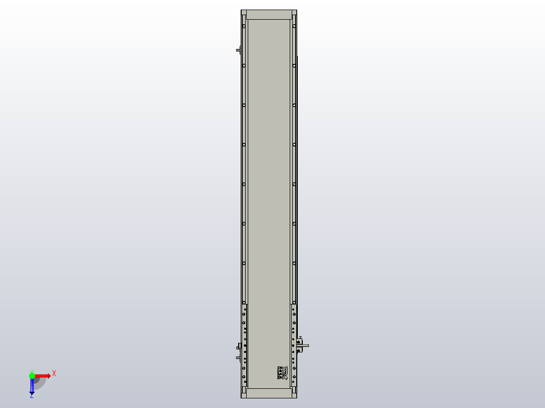 直驱直线电机轴TPA-LNP3-170-75C4-1-L840-3-C-10-N3俯视图