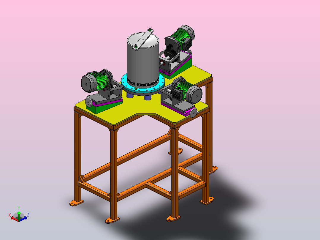 铸造用专用钻床主视图