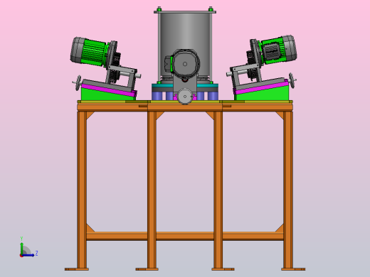 铸造用专用钻床左视缩略图