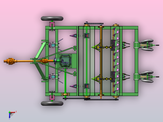马铃薯播种机-SW2018俯视缩略图