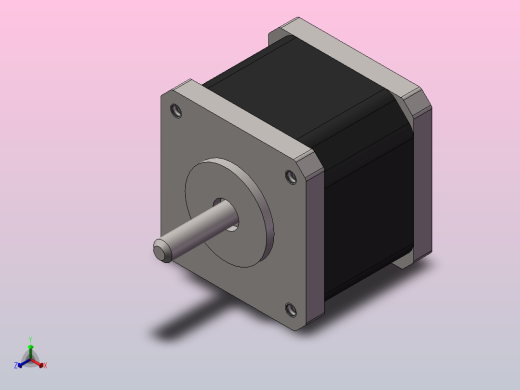 雷赛39HS02步进电机正等轴测缩略图