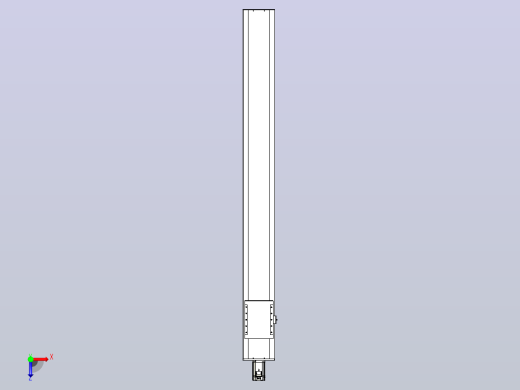 滚珠丝杠直线轴带导轨全封闭TPA-HCR-202D-2510C-L1800-M-C-P75-N3俯视缩略图