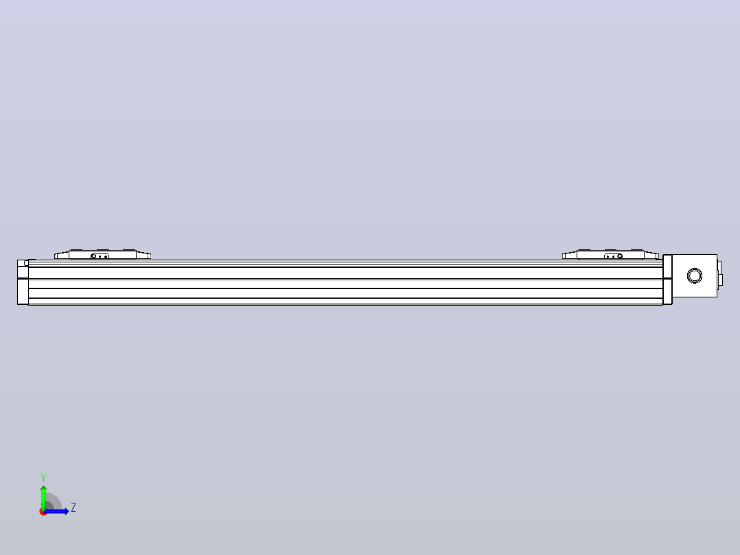 皮带直线轴双滑块型TPA-GCBS-80-P60-L275-DL-M20-N3左视图