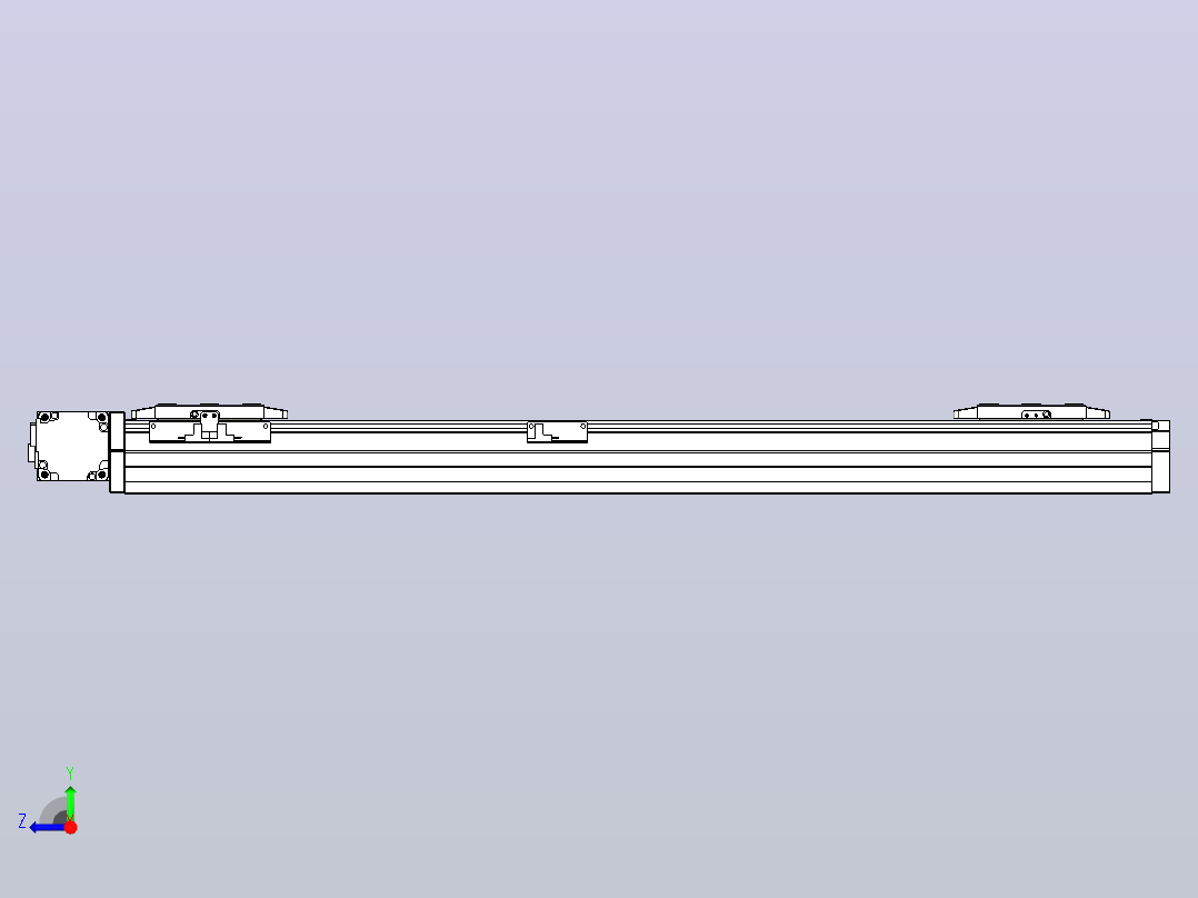 皮带直线轴双滑块型TPA-GCBS-80-P60-L275-DL-M20-N3右视图
