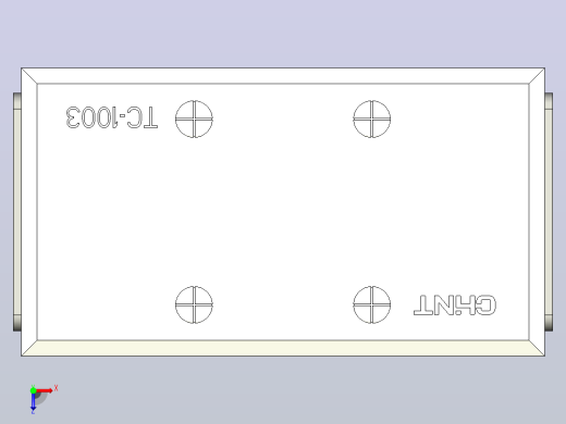 TC-1003接线端子三维模型202012俯视缩略图