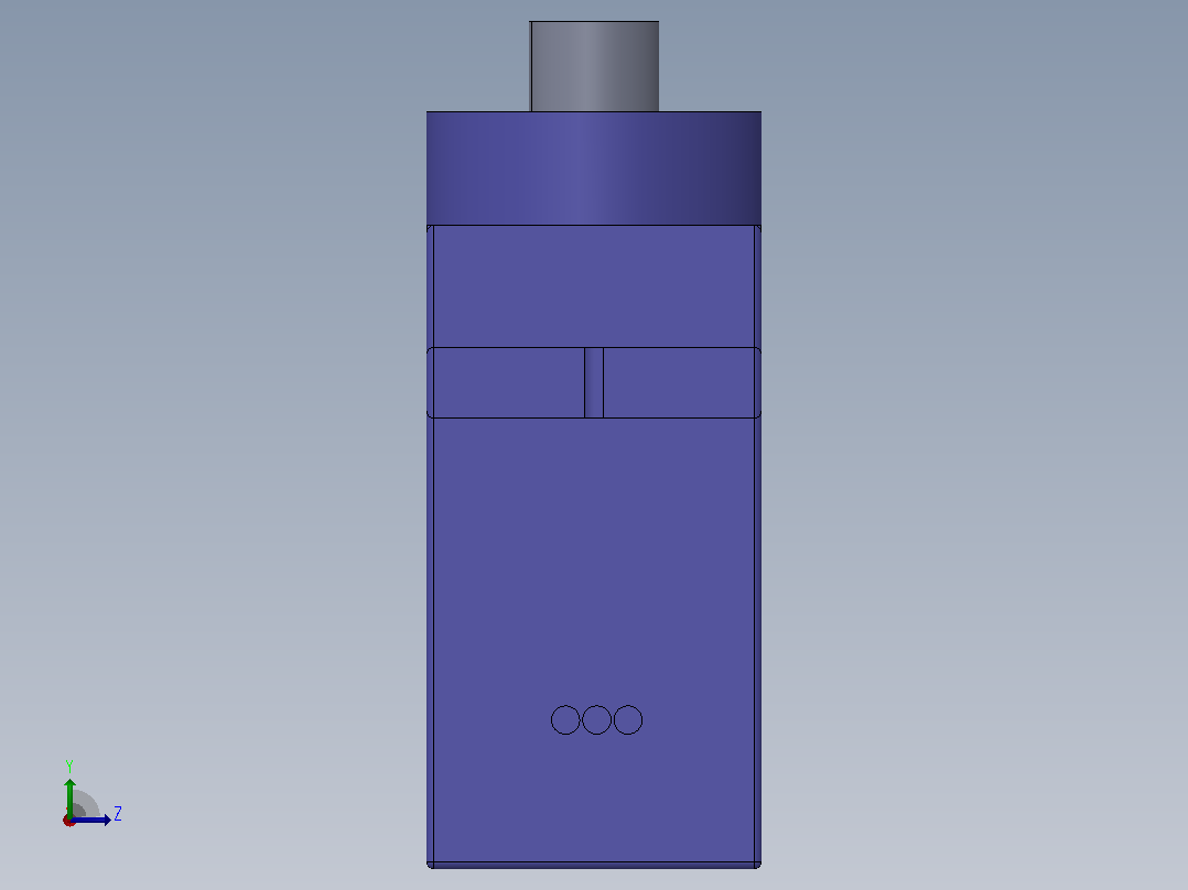 SG90微型伺服电机左视图