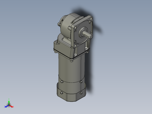 交流减速机5RK90GU-CMF(5GU3RT-180RT)新正等轴测缩略图