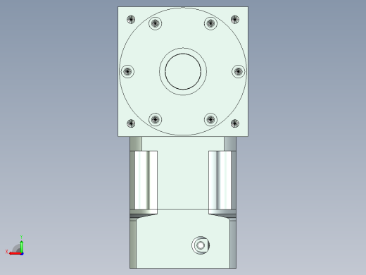 PW110单轴 PLX90-L1 19-70-90-M6 PW110转向器 单轴输出 带90 直齿 行星减速机后视缩略图