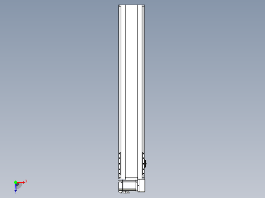 皮带直线轴半封闭可选导轨TPA-HNB-175D-140-L900-RU-Y-P75-N3俯视缩略图