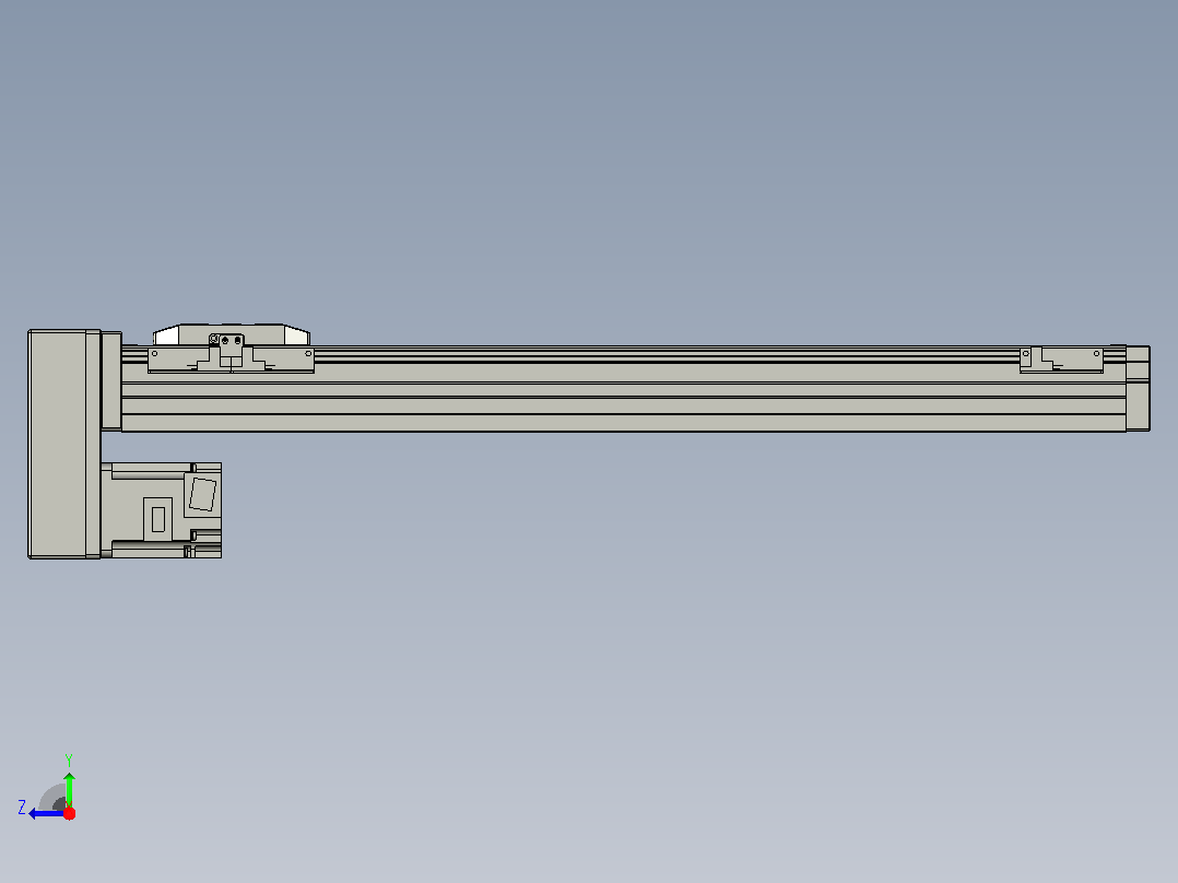 滚珠丝杠直线轴内置导轨TPA-GCR-65-1610C-L500-MP-M40-N3右视图