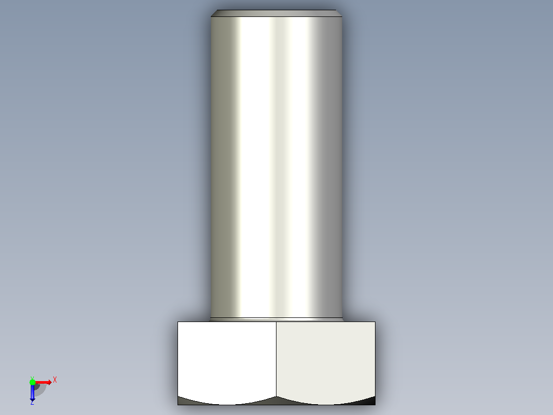 GB-T5781-2000 C级全螺纹六角头螺栓俯视图