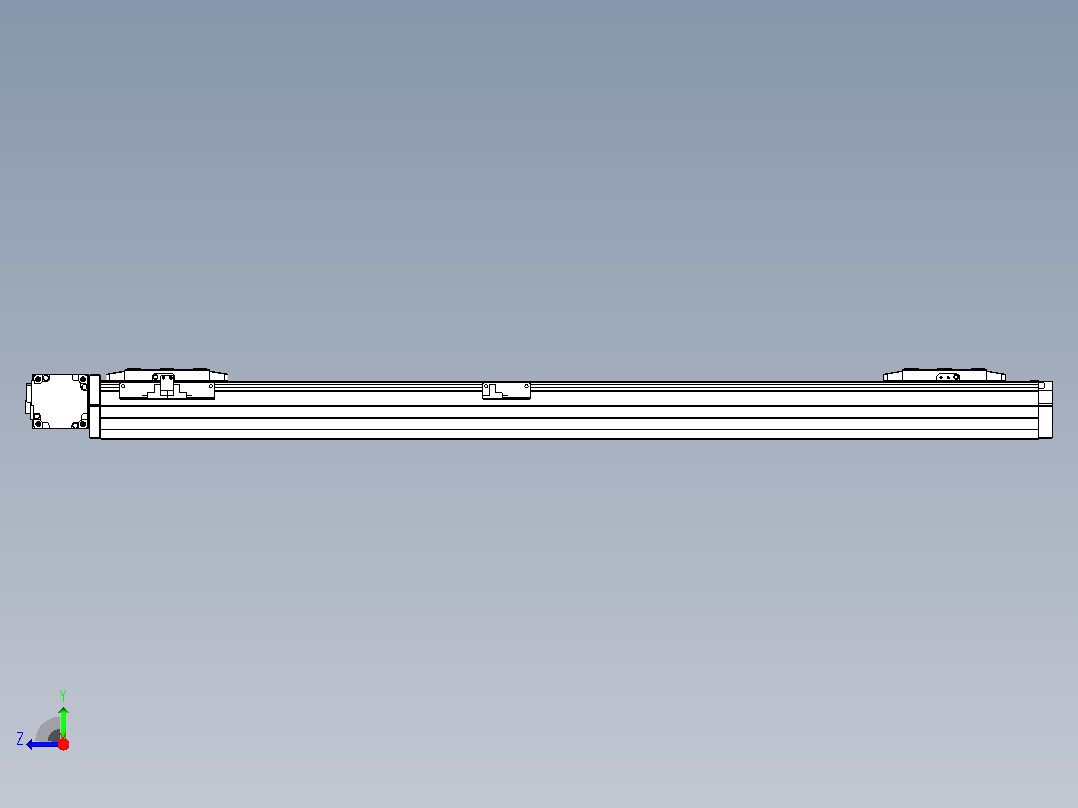 皮带直线轴双滑块型TPA-GCBS-80-P60-L350-DL-M20-N3右视图