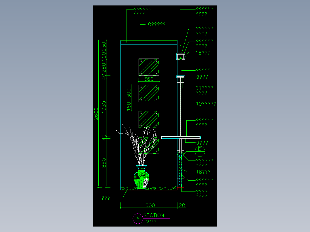 家装类CAD图块(五)-FH01053A