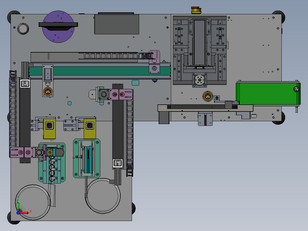 ZDH-DIANJ-001 苹果手机螺母点胶机前视图