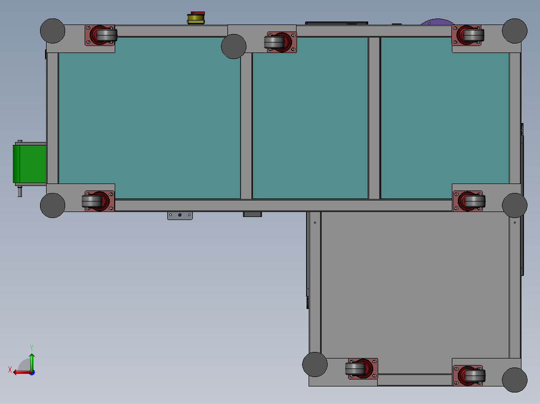 ZDH-DIANJ-001 苹果手机螺母点胶机后视图