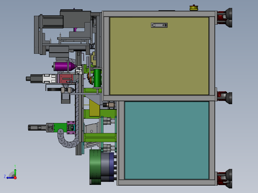 ZDH-DIANJ-001 苹果手机螺母点胶机右视图
