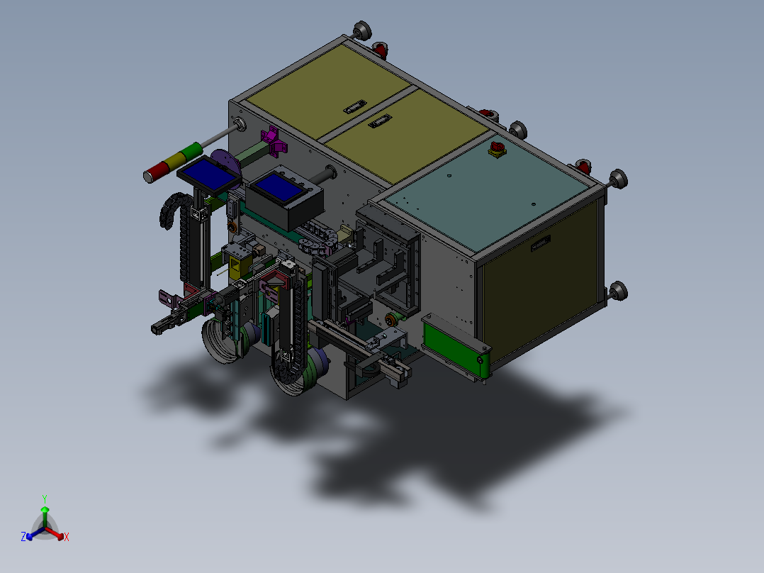 ZDH-DIANJ-001 苹果手机螺母点胶机正等轴测图