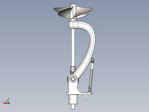 船舶推进机构3D图纸 艉机三维建模 STEP格式后视缩略图