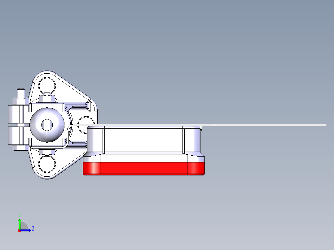 卡车后板左视图