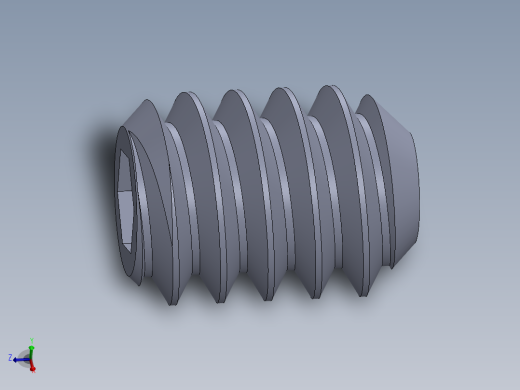 UNC 平头紧定螺钉-UNC SET SCREW 6-32 x0.187.SLDPRT