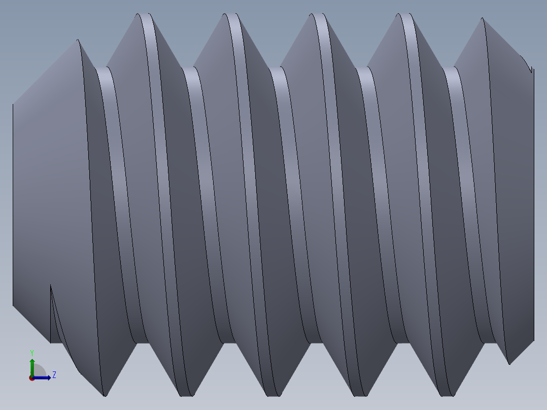 UNC 平头紧定螺钉-UNC SET SCREW 6-32 x0.187.SLDPRT左视图