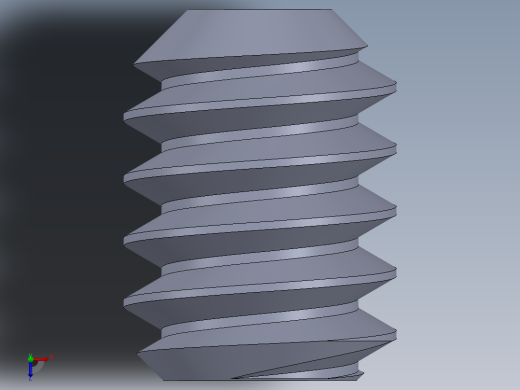 UNC 平头紧定螺钉-UNC SET SCREW 6-32 x0.187.SLDPRT俯视缩略图