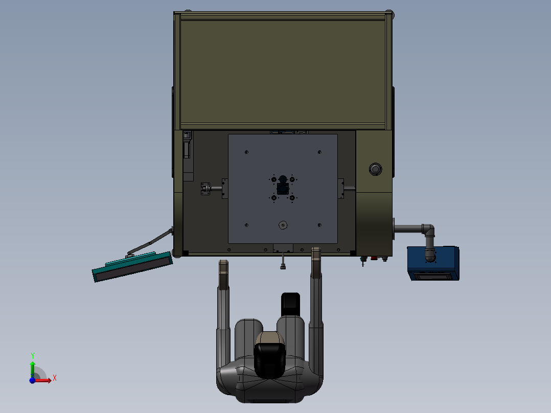 人操作全自动点胶设备前视图
