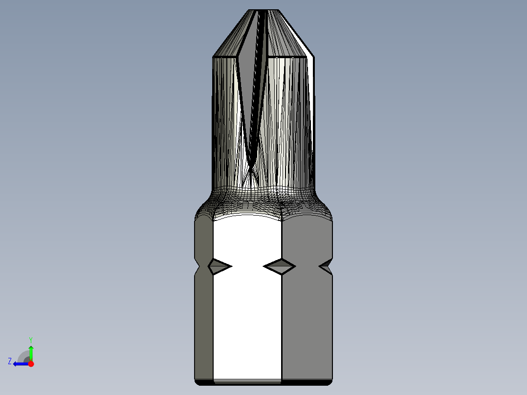 Sechskantbit 挂脖 六角起子头固定器右视图
